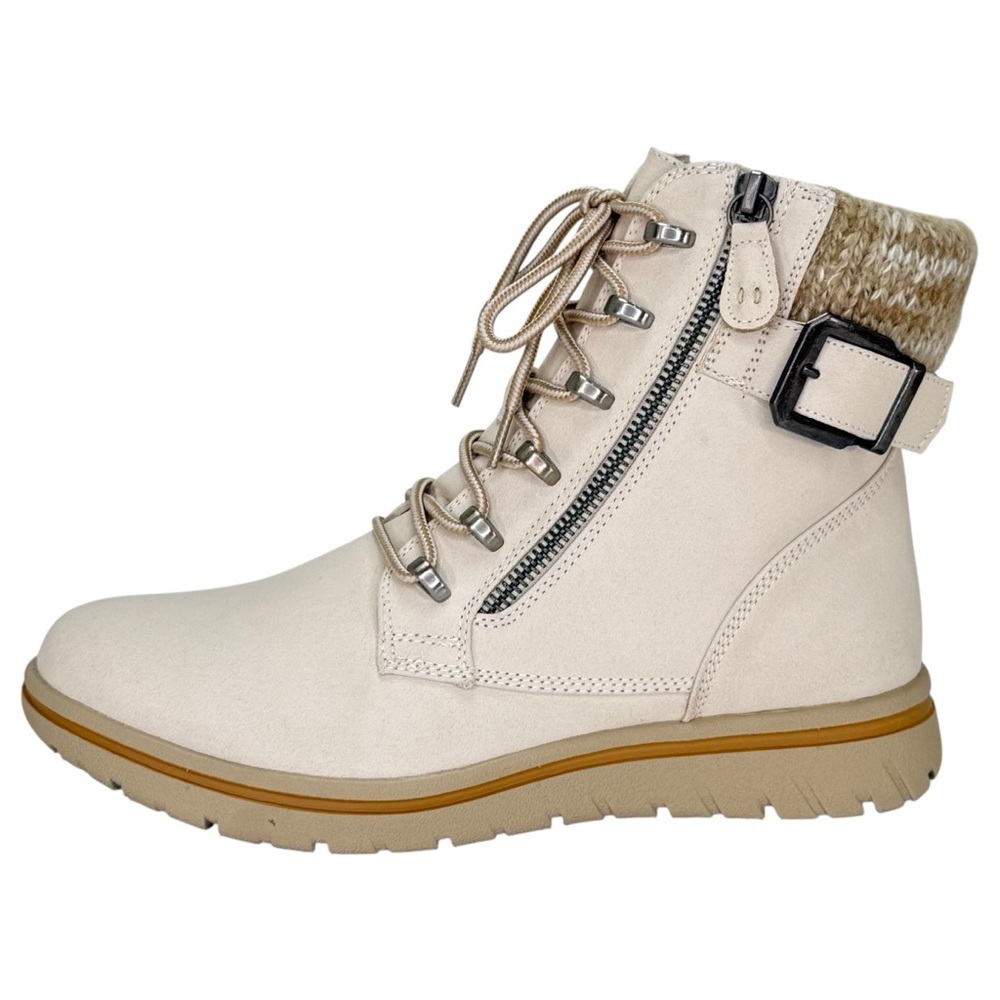 Cliffs by White Mountain Hearten Off White Womens Ankle Boots Size 9M - Picture 4 of 14